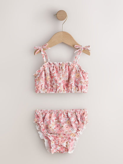 Pink Ditsy Floral Bikini (3mths-7yrs) - Size 3-6 Months (62-68cm)
