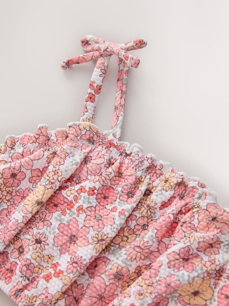 Pink Ditsy Floral Bikini (3mths-7yrs) - Size 3-6 Months (62-68cm)