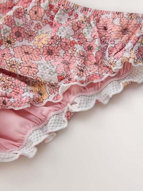 Pink Ditsy Floral Bikini (3mths-7yrs) - Size 3-6 Months (62-68cm)