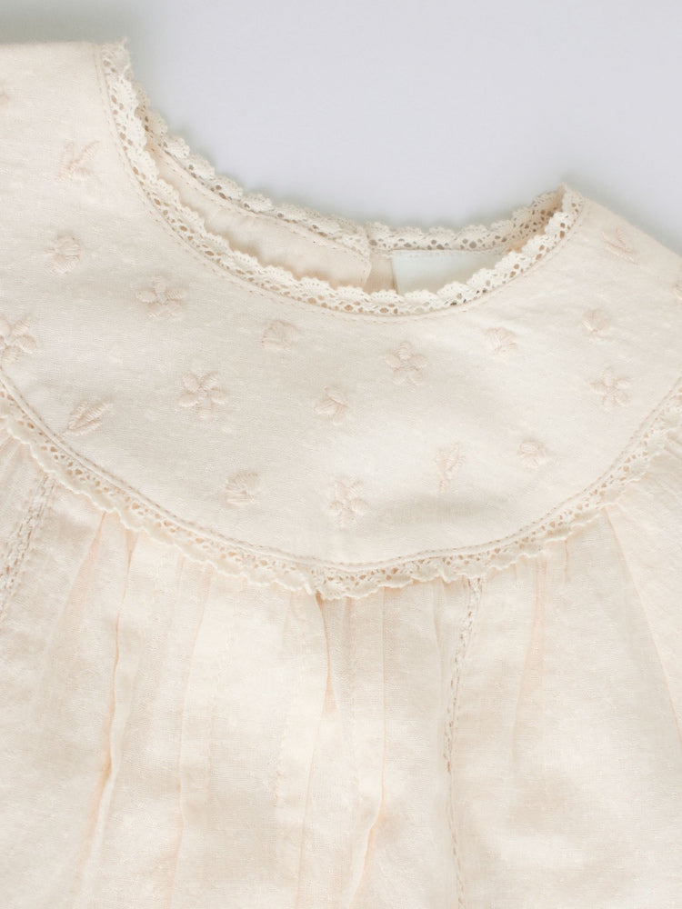 White Woven Baby Top and Shorts 2 Piece Set (0mths-2yrs)