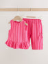 Red Stripe Baby Woven Top and Trousers Set 2 Piece (0mths-2yrs) - Size Up to 1 Month (56cm) - Red Stripe