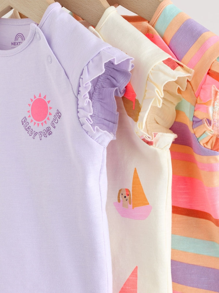 Bright Summer Short Sleeve Top and Shorts Baby Set 6 Piece (0mths-2yrs)