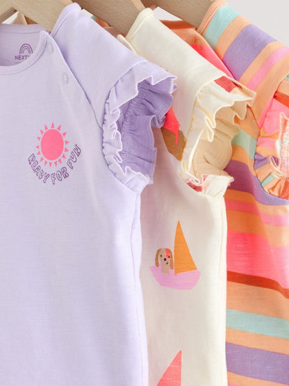 Bright Summer Short Sleeve Top and Shorts Baby Set 6 Piece (0mths-2yrs)