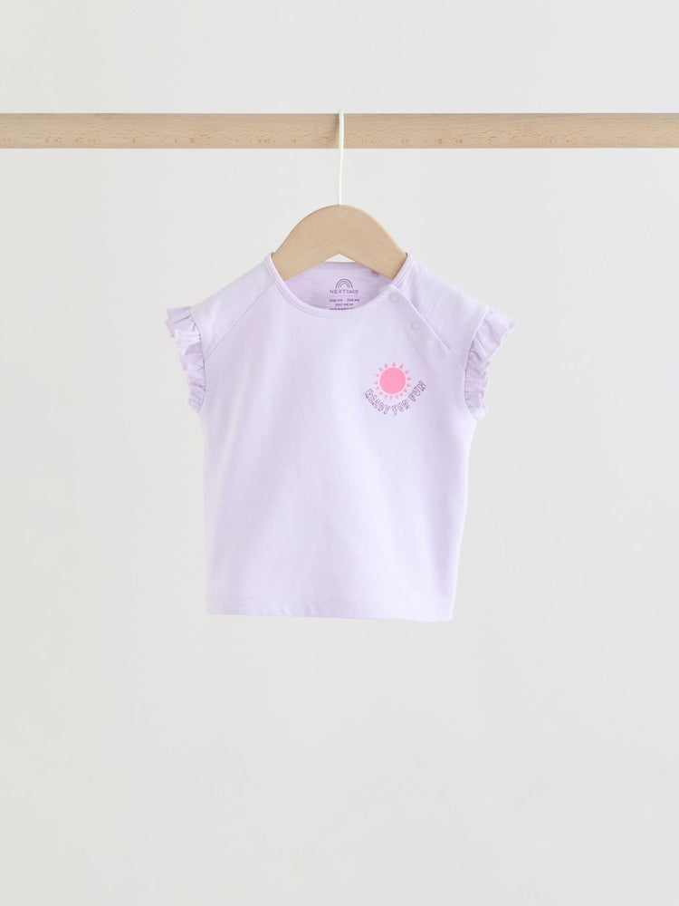 Bright Summer Short Sleeve Top and Shorts Baby Set 6 Piece (0mths-2yrs)