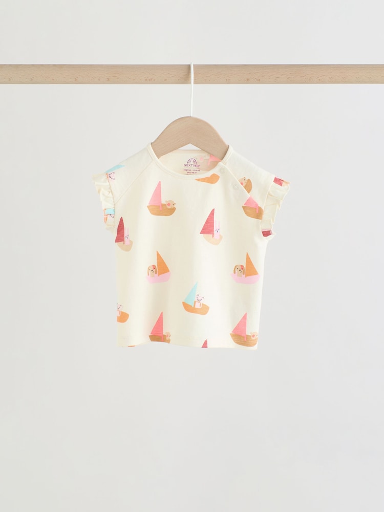 Bright Summer Short Sleeve Top and Shorts Baby Set 6 Piece (0mths-2yrs)