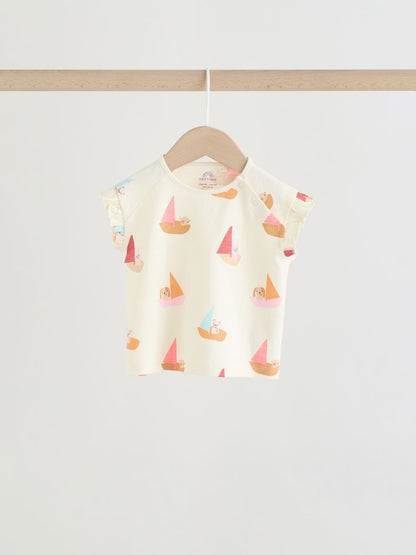 Bright Summer Short Sleeve Top and Shorts Baby Set 6 Piece (0mths-2yrs)