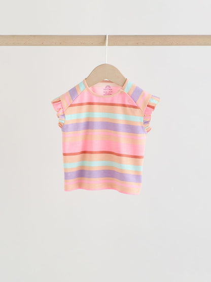 Bright Summer Short Sleeve Top and Shorts Baby Set 6 Piece (0mths-2yrs)