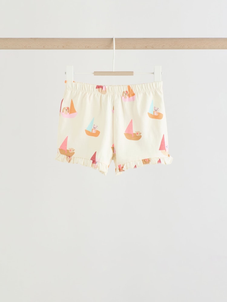 Bright Summer Short Sleeve Top and Shorts Baby Set 6 Piece (0mths-2yrs)
