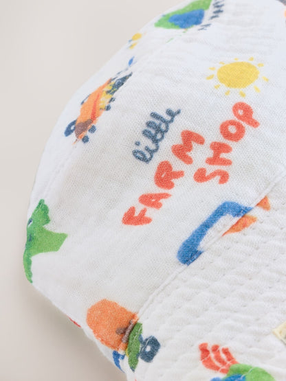 Blue Farm Woven Baby Bucket Hats 2 Pack
