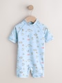 Blue Cath Kidston Sunsafe All-In-One Swimsuit (3mths-7yrs) - Size 3-6 Months (62-68cm)