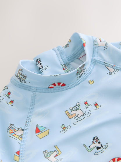 Blue Cath Kidston Sunsafe All-In-One Swimsuit (3mths-7yrs)