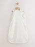Neutral Pastel Grid 0.5 Tog Sleeveless Baby Sleep Bag