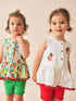 Red/Green Strawberry Vest and Shorts Set 2 Pack (3mths-7yrs) - Red/Green Strawberry / 12-18 Months (80-86cm)