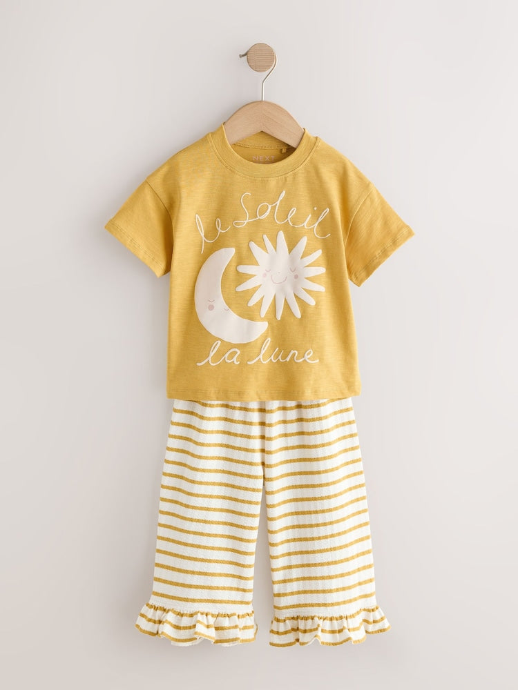 Neutral Top &amp; Trousers Set 2 Pack (3mths-7yrs)