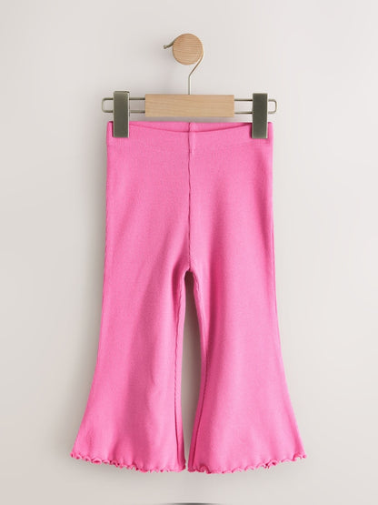 Pink/Floral Flared Leggings 3 Pack (3mths-7yrs) - Size 3-6 Months (62-68cm)