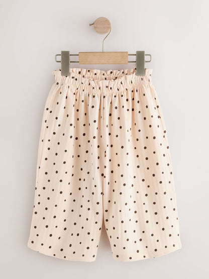 Neutral Wide Leg Trousers 3 Pack (3mths-7yrs) - Size 3-6 Months (62-68cm)