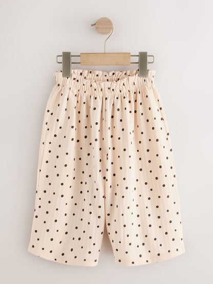 Neutral Wide Leg Trousers 3 Pack (3mths-7yrs) - Size 3-6 Months (62-68cm)