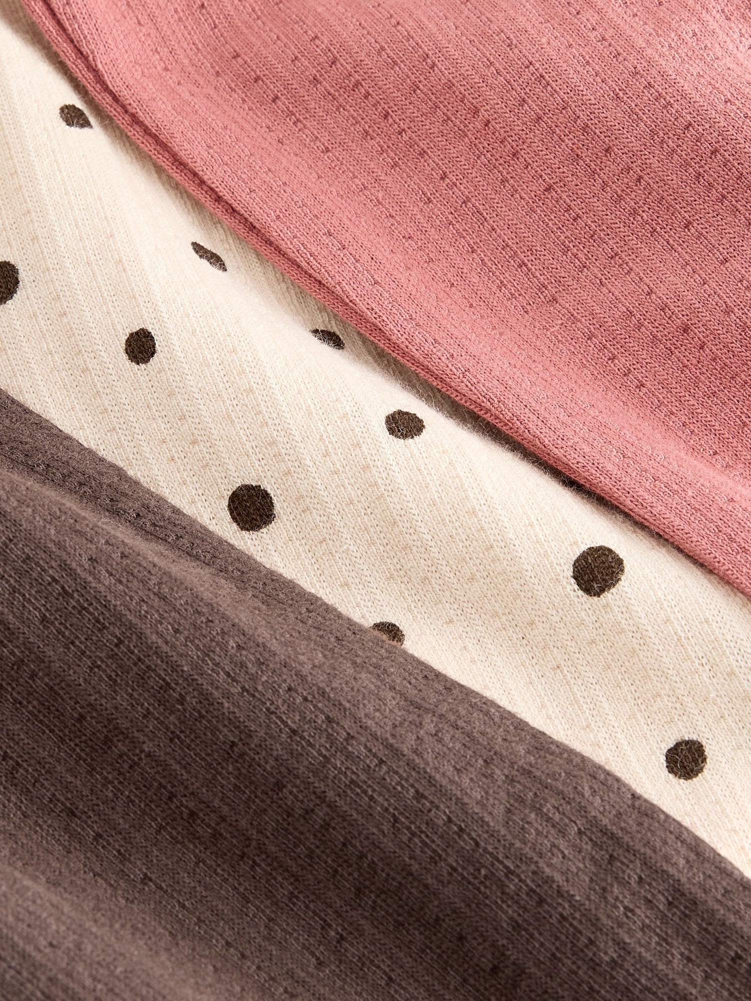 Neutral Wide Leg Trousers 3 Pack (3mths-7yrs) - Size 3-6 Months (62-68cm)