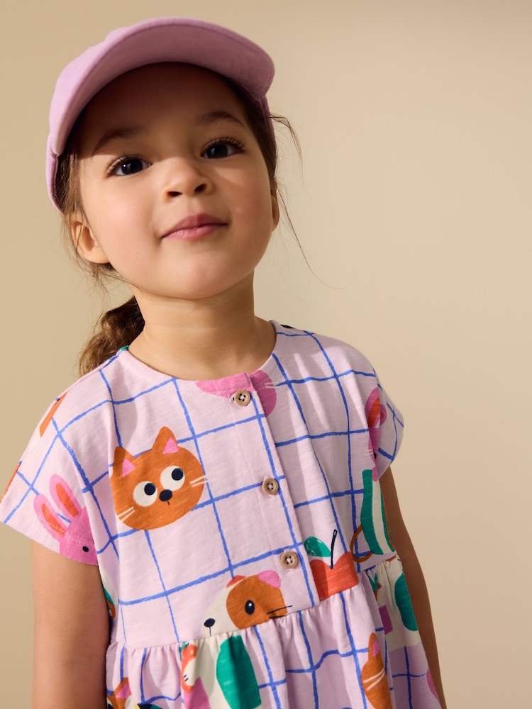 Pink Pets Jersey Dress (3mths-7yrs)