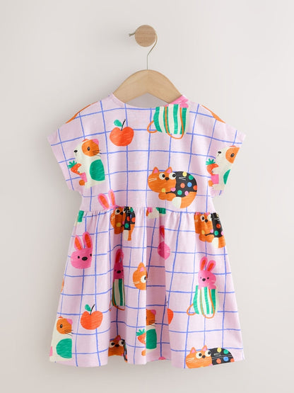 Pink Pets Jersey Dress (3mths-7yrs)