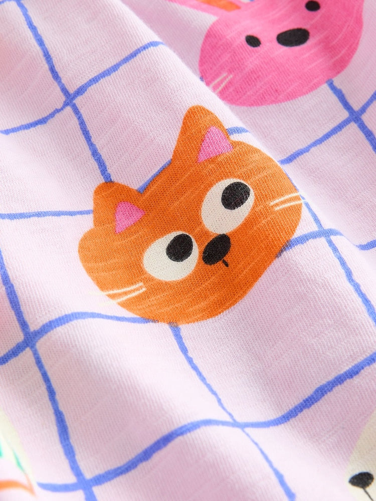 Pink Pets Jersey Dress (3mths-7yrs)