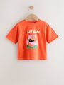 Orange Cat Short Sleeve T-Shirt (3mths-7yrs) - Size 3-6 Months (62-68cm)