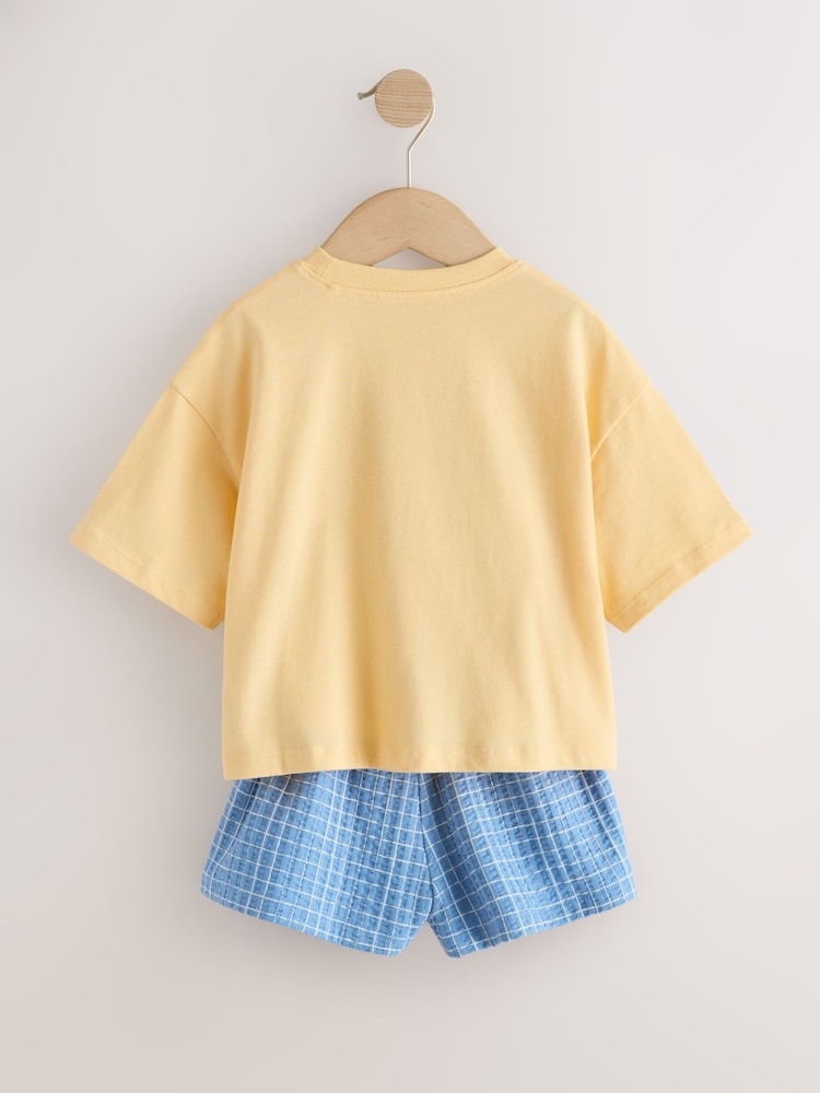 Yellow Strawberry T-Shirt And Shorts Set (3mths-7yrs)