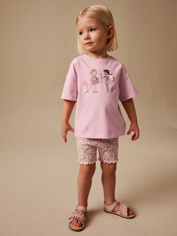 Pink Fairy T-Shirt and Cycle Shorts Set (3mths-7yrs)
