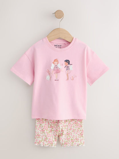 Pink Fairy T-Shirt and Cycle Shorts Set (3mths-7yrs)