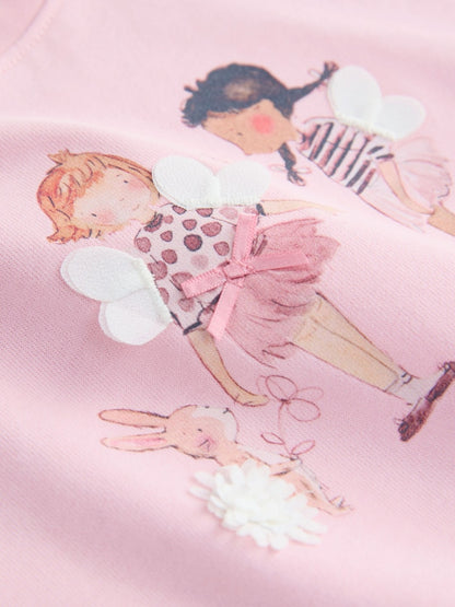 Pink Fairy T-Shirt and Cycle Shorts Set (3mths-7yrs)