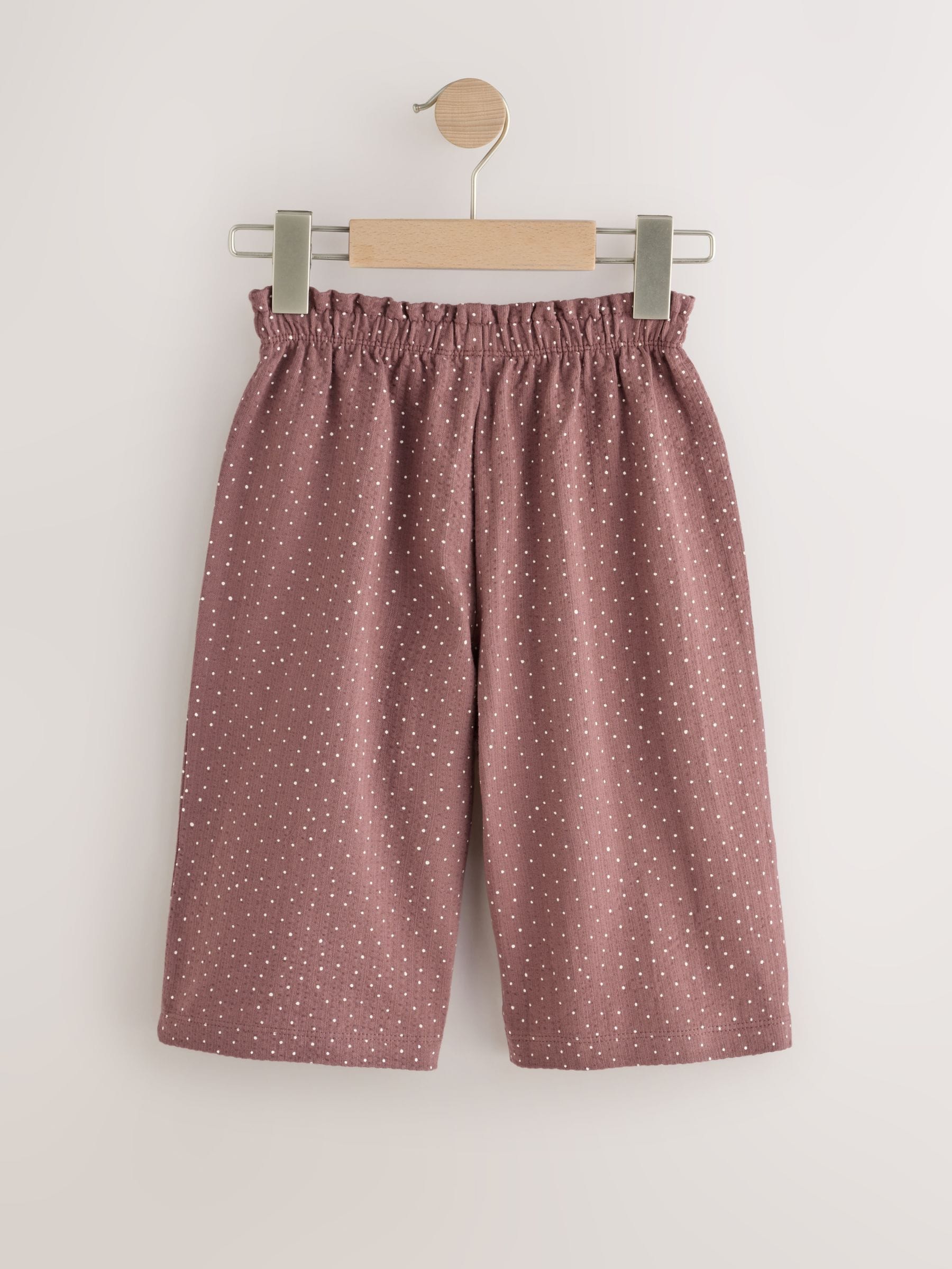 Brown Spot Wide Leg Trousers (3mths-7yrs) - Size 3-6 Months (62-68cm)