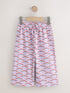 Purple Ditsy Floral Textured Wide Leg Trousers (3mths-7yrs) - Size 3-6 Months (62-68cm) - Option 1