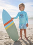 Blue Long Sleeve Sunsafe Rash Vest and Swim Shorts Set (3mths-7yrs) - Size 3-6 Months (62-68cm) - Blue Long Sleeve Sunsafe Rash Vest and Swim
