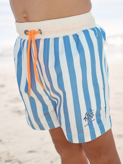 Blue Long Sleeve Sunsafe Rash Vest and Swim Shorts Set (3mths-7yrs) - Size 3-6 Months (62-68cm)