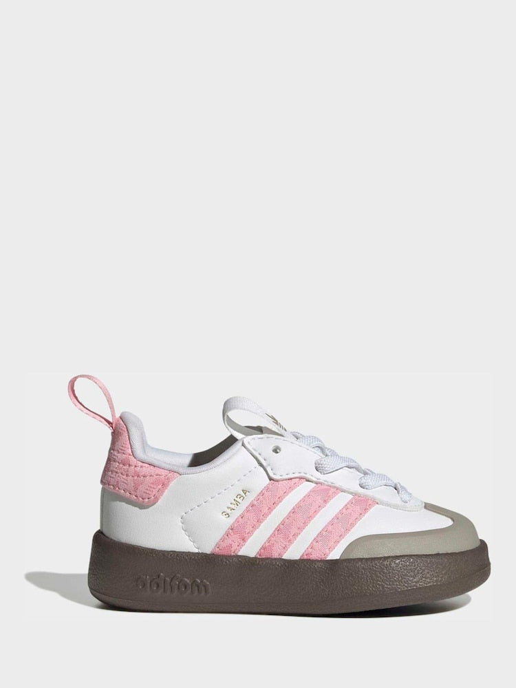 adidas Originals White Adifoam Samba Infant Trainers