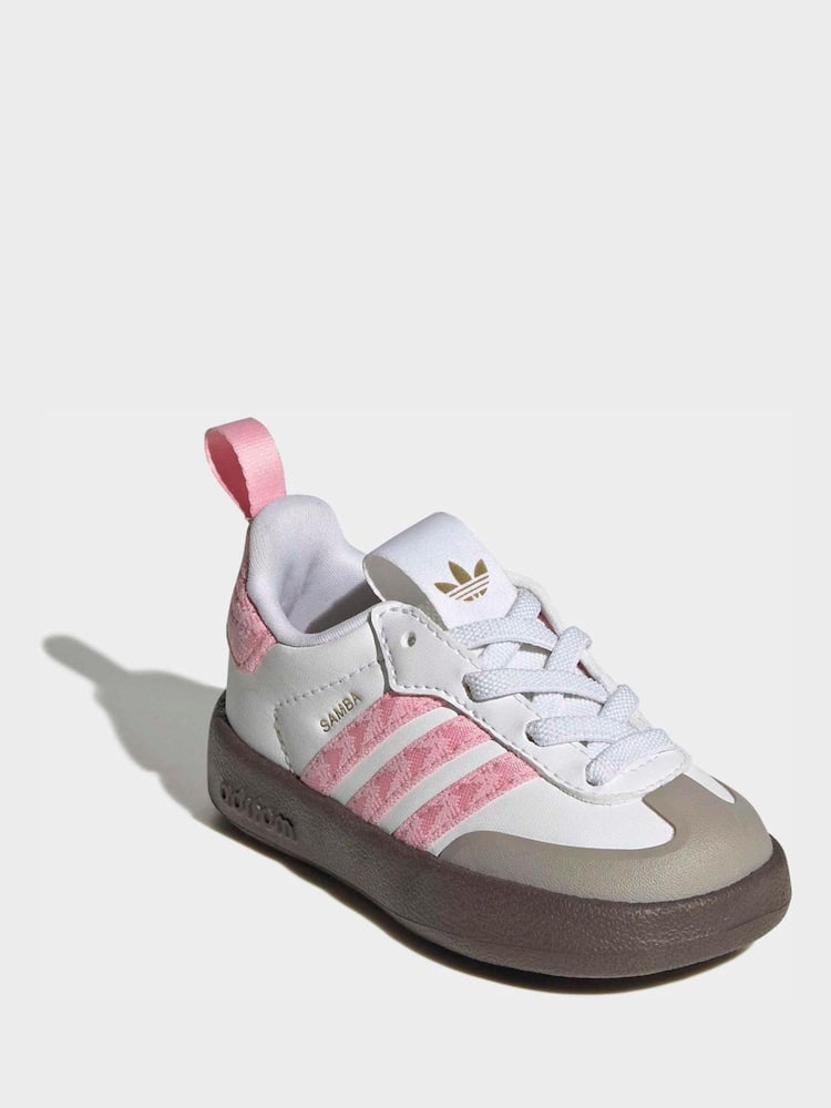adidas Originals White Adifoam Samba Infant Trainers
