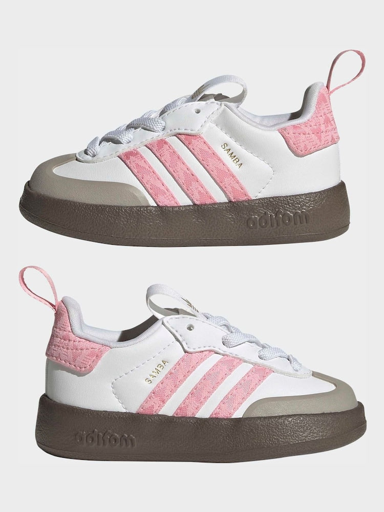 adidas Originals White Adifoam Samba Infant Trainers