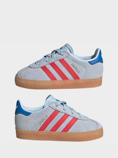 adidas Originals Blue Gazelle Comfort Closure Elastic Laces Infant Trainers