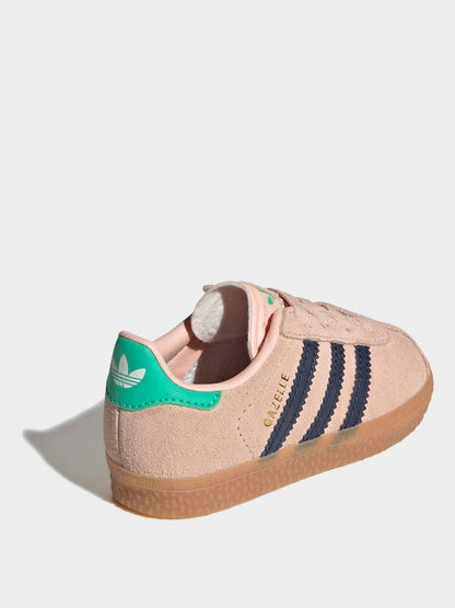 adidas Originals Pink Gazelle Comfort Closure Elastic Laces Infant Trainers