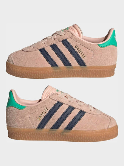 adidas Originals Pink Gazelle Comfort Closure Elastic Laces Infant Trainers