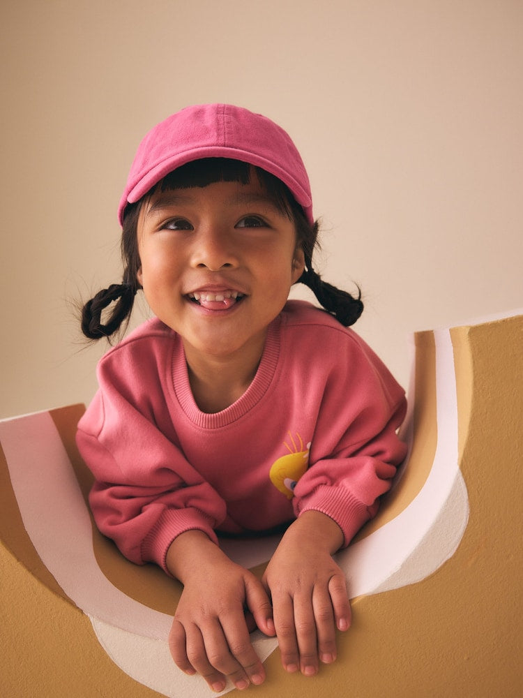 Dark Pink Baseball Cap (1-16yrs) - 11-13 Years (146-158cm)