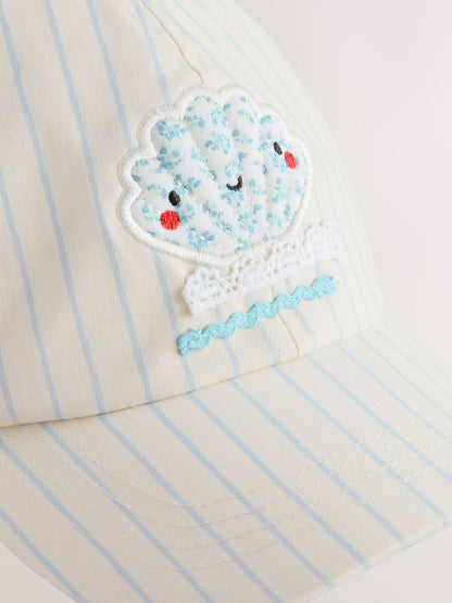 Blue Shell Striped Cap (1-16yrs)