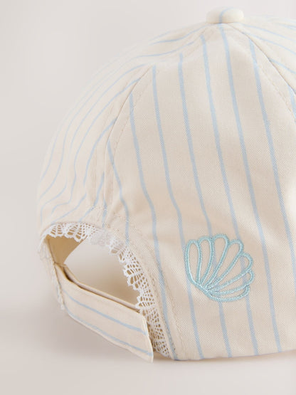 Blue Shell Striped Cap (1-16yrs)