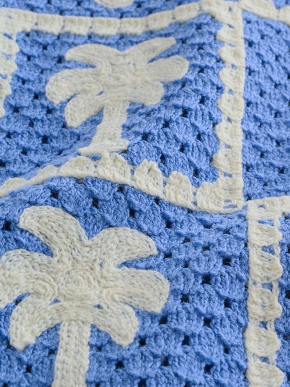 Bright Blue Crochet Palm Tree Set (12mths-7yrs)