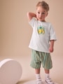 White Bananas Short Sleeve Back Print T-Shirt (3mths-7yrs) - Size 3-6 Months (62-68cm)