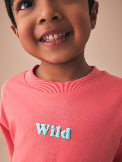 Coral Pink Wild Slogan