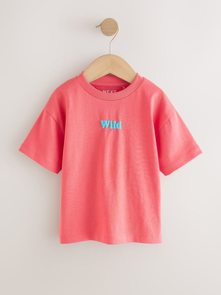 Coral Pink Wild Slogan