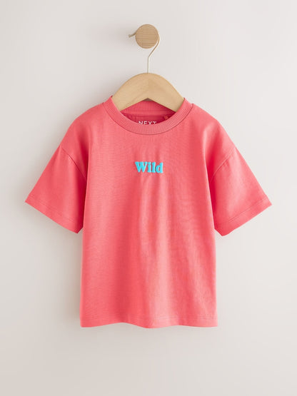 Coral Pink Wild Slogan
