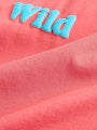 Coral Pink Wild Slogan Short Sleeve Small Graphic T-Shirt (3mths-8yrs) - Size 3-6 Months (62-68cm)