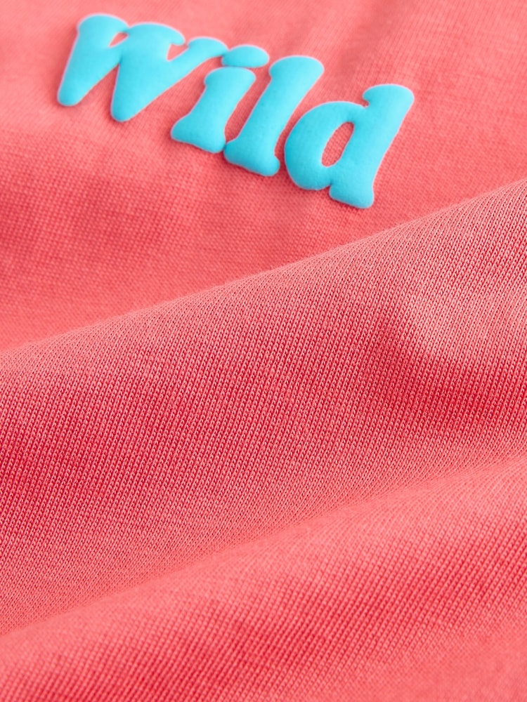 Coral Pink Wild Slogan
